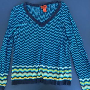 Missoni turquoise long sleeved top